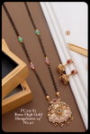 Pc 2 Designer Brass High Gold Mangalsutra Suppliers In India
